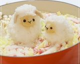 羊の大根おろしアート＊デコ鍋＊キャラ鍋作り方6写真