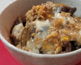 サッと煮て、早く柔らかく♪牛とじ丼作り方9写真