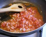 バジルとトマトソースのパスタ♪作り方7写真