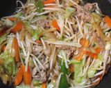 “昭和の定食屋の焼肉”こと甘辛肉野菜炒め作り方14写真