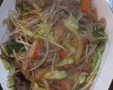 “昭和の定食屋の焼肉”こと甘辛肉野菜炒め作り方15写真