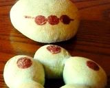 和菓子みたい◆栗きんとん入り抹茶パン作り方7写真