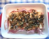 厚揚げベーコンの高菜チーズ焼き作り方3写真