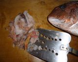 鯛　飛び散らないうろこの取り方作り方1写真