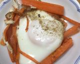 にんじんの巣ごもり卵作り方5写真