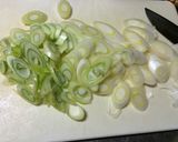 【酒の当て】ネギと魚の醤油炒め作り方1写真