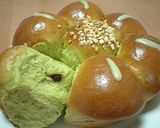抹茶花ちぎりパン作り方3写真