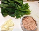 ツナとほうれん草のクリームパスタ作り方1写真