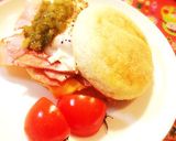 デラックス ハムエッグ作り方7写真