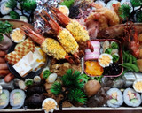 簡単♪エビの卵のせ♡おせち　クリスマス作り方9写真