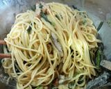 ベーコンとほうれん草の簡単カルボナーラ作り方8写真