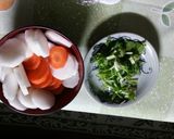 簡単！味噌汁風のお雑煮作り方1写真