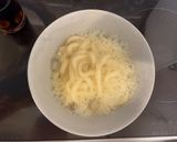 レンチンして混ぜるだけ！スタミナうどん作り方2写真