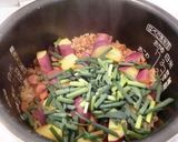 さつまいもとサラミの味噌おこわ作り方6写真