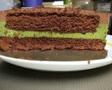 クリスマスに☆抹茶とチョコのムースケーキ作り方17写真