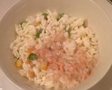 鮭の中骨缶でシーフードリゾット♪作り方3写真