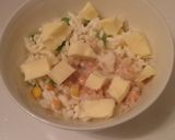 鮭の中骨缶でシーフードリゾット♪作り方4写真