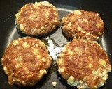 厚揚げの味噌ハンバーグ！お好み焼き風作り方3写真