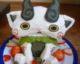 コマさん立体ケーキ☆妖怪ウォッチ作り方15写真