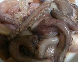 ♪ゲソとほうれん草のバター焼き♪作り方1写真
