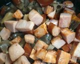 おせち煮物&焼豚でリメイク♪中華おこわ作り方5写真