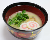 おせちを再利用！我が家の味　白みそ雑煮作り方9写真