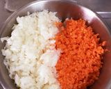 野菜たっぷりふわふわハンバーグ作り方1写真