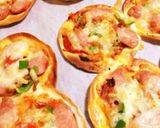 簡単！フライパンで餃子の皮＊餅ピザ＊作り方5写真