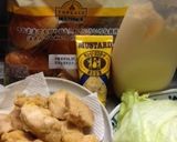 唐揚げリメイク　チキンサンド作り方1写真