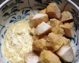 唐揚げリメイク　チキンサンド作り方3写真