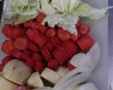 ペーコンと野菜たっぷりコンソメスープ作り方1写真