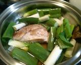 焼鯛と白ネギの煮物作り方3写真