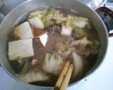 白菜 豆腐 牛肉で すき焼き風 煮込み♪作り方3写真