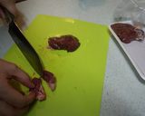 レバーとピーマンの甘辛煮作り方1写真