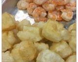 餅・アレンジ☆海老と揚げ餅のチリソース作り方2写真