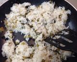 焦がしバター醤油の野沢菜炒飯作り方2写真