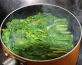 菜の花となめこのおひたし作り方1写真