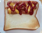 簡単朝食！食パンでホットドッグ☆作り方2写真