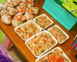 おばあちゃんの炊飯器簡単マグロ山菜おこわ作り方17写真