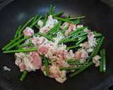 簡単！豚肉とニンニクの芽のマヨマス炒め作り方5写真