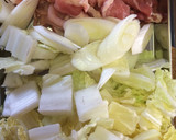 簡単熱々！白菜と豚コマの麻婆丼作り方1写真