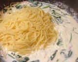 ツナとほうれん草のクリームパスタ作り方9写真