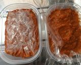 アヒージョの残りで保存用トマトソース作り方8写真
