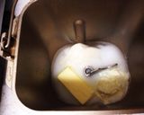 ホームベーカリーで餅入り、モチッと食パン作り方3写真