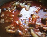 しめじと茄子のトマトソースパスタ作り方4写真