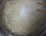 シンプル乾麺うどんサラダ作り方1写真
