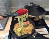 3分クック✿京水菜＆ベーコンご馳走パスタ作り方4写真