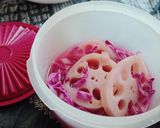 紫キャベツでピンク酢れんこん♬作り方3写真