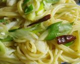 ＊たっぷりねぎ＊のにんにくスパゲティ作り方5写真