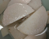 里芋とワカメの味噌汁作り方1写真